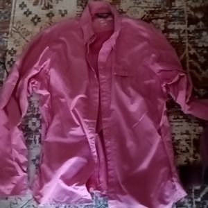 West Marine Trophy Fishing Shirt. PINK Long Sleeve Vent Nylon Size MEDIUM Womens